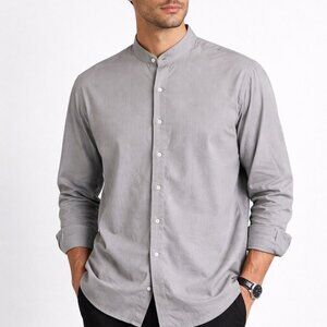 KM Krizia 100% Cotton Made In Italy Men’s Dress Button Up Shirt Size 18 36 37